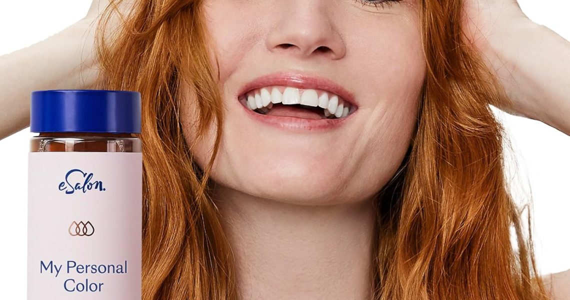 eSalon Permanent Hair Color & Hair Dye Complete Kit – Dark Blonde Copper Gold – Personal Colorist Kit for Up To 100% Gray Coverage for All Hair Types – Professional-Grade Ammonia-Free Hair Dye, $32.50