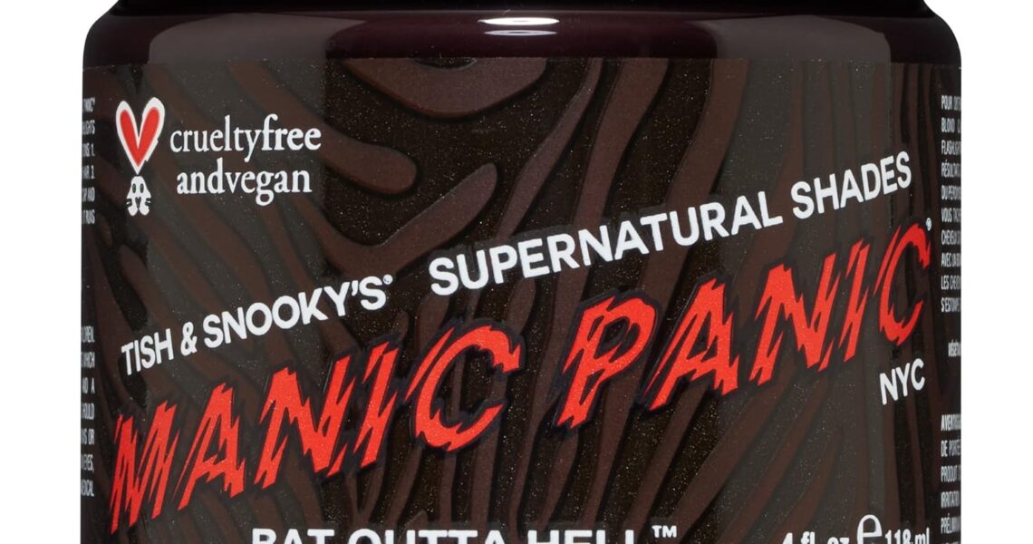 MANIC PANIC Bat Outta Hell Dark Brown Hair Dye – Supernatural – Semi Permanent Dark Espresso Brown Hair Color For Women And Men – Vegan, PPD & Ammonia Free (4oz), $15.45