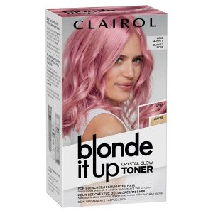 Clairol Blonde It Up Crystal Glow Toners Demi-Permanent Hair Dye, Rose Quartz Hair Color, Pack of 1, $12.49