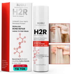 Leave In Hair Treatment Mask | Molecular Bonding Treatment for Hair Growth, Thinning & Split Ends | Rapid Repair for Damage from Bleach, Chemicals & Heat, $20.99