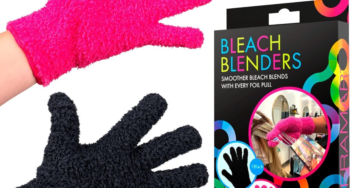 FRAMAR Bleach Blender Microfiber Gloves  Hair Dye Gloves, Pink Gloves For Hair Salon Supplies, Fuzzy Gloves, Reusable Gloves For Cleaning, Microfiber Mitt For Hairstylist Supplies, Hair Color Gloves, $14.99