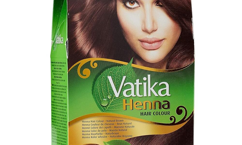 Dabur Vatika Henna Hair Color – Henna Hair Dye and Conditioner, Zero Ammonia for Strong and Shiny Hair, 100% Grey Coverage, 6 Sachets X 10g (Natural Brown), $9.99
