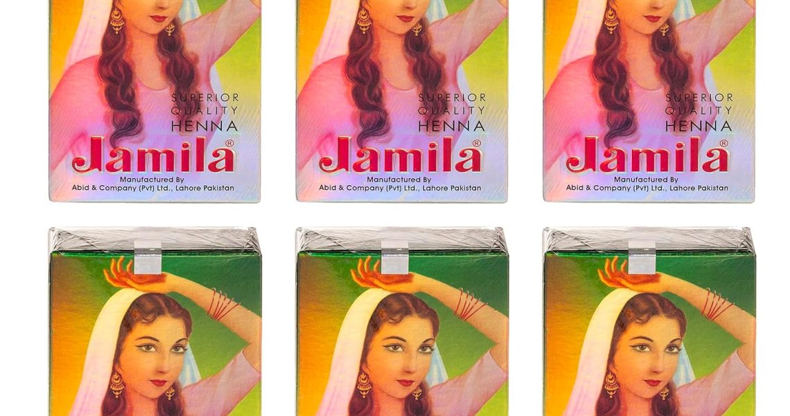 Jamila Henna Powder Hair Color/Hair Dye Triple Sifted Quality, 100g (Pack of 6), $17.99