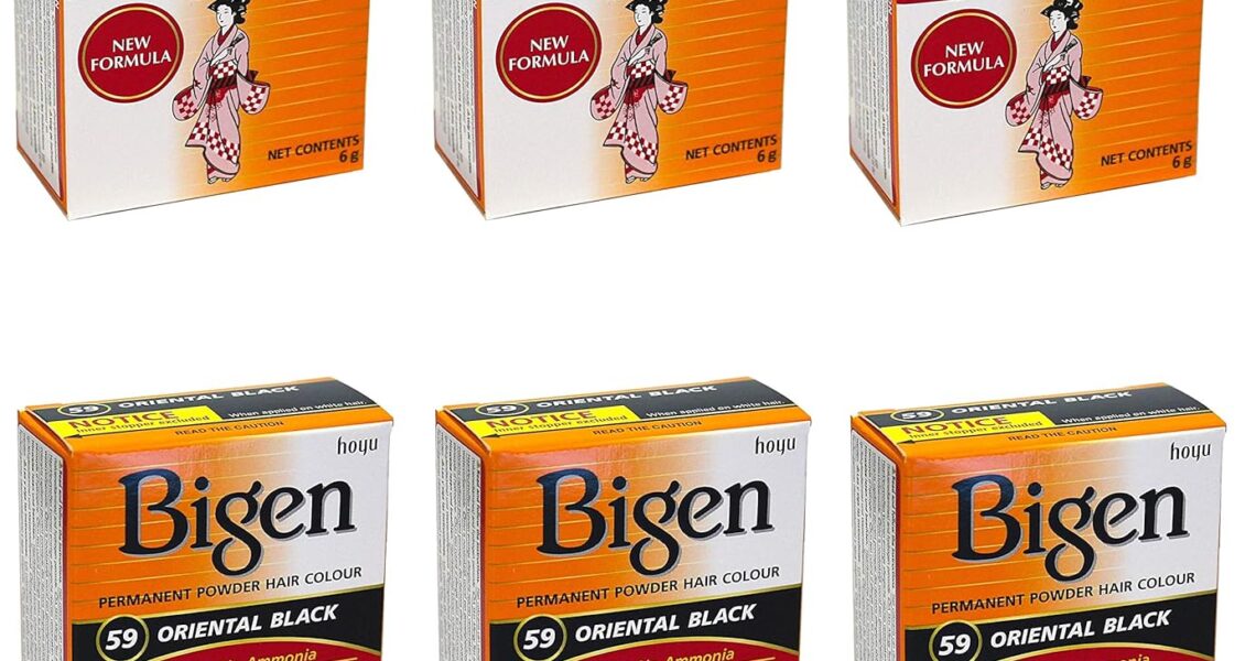 Bigen Permanent Powder Hair Color 59 Oriental Black 1 ea (Pack of 6), $29.48