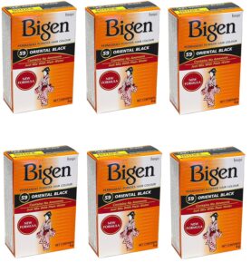 Bigen Permanent Powder Hair Color 59 Oriental Black 1 ea (Pack of 6), $29.48